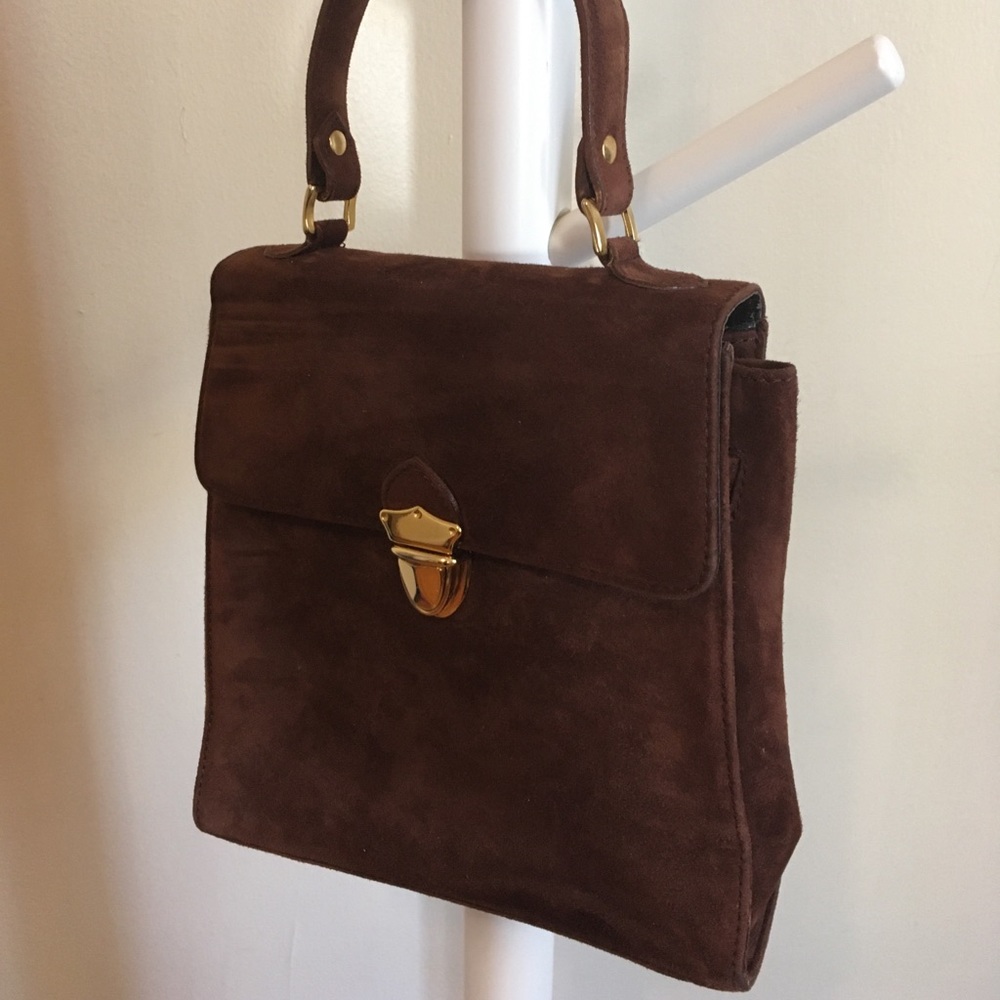 Brooks Brothers small leather satchel